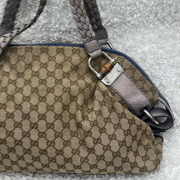 Gucci Bamboo Bar Shoulder Bag GG Canvas - Picture 2 of 16